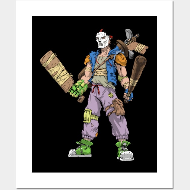 Casey Jones TMNT Wall Art by SketchbooksTees